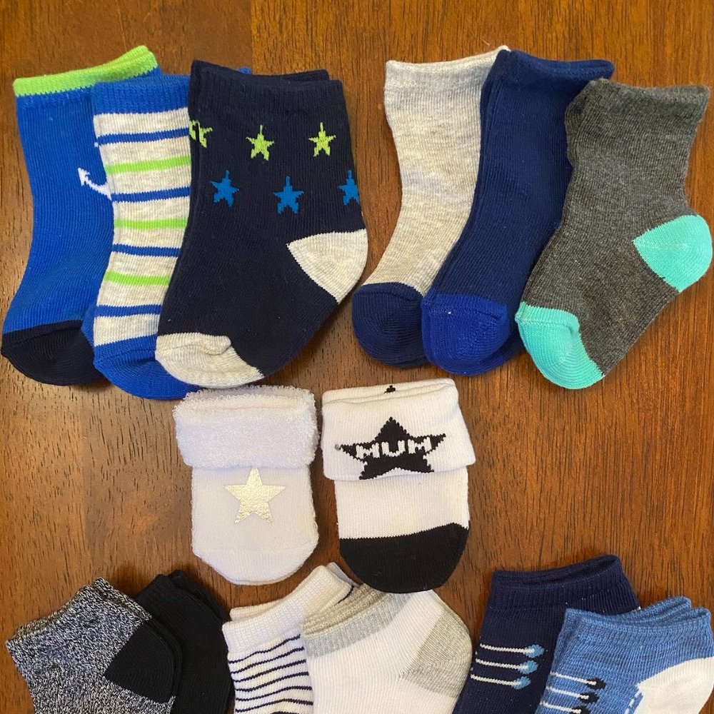 Baby Boy 0-12 Months Socks Bundles